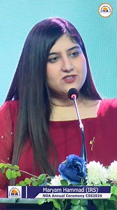 42K views · 1.5K reactions | Star of NOA | Maryam Hammad (IRS CSS 2024) | National Officers Academy #NOACSS #NOA #NOAStar #NOAAlumni | NOA- National Officers Academy (Islamabad) | Facebook