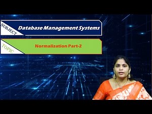 LEC28|Database Management Systems | Normalization Part-2 by Mrs. Navyatha