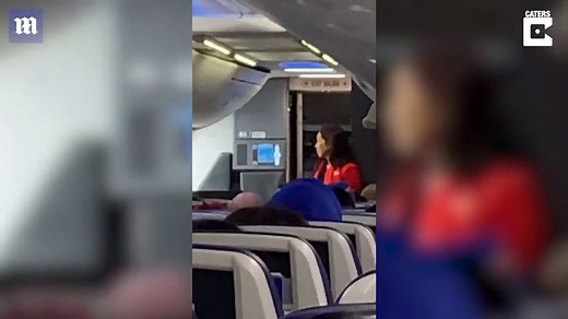 Flight attendant raps safety instructions to delighted passengers