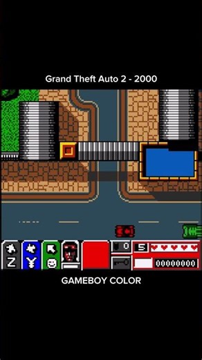 Grand Theft Auto 2 - 2000 (GAMEBOY COLOR) #grandtheftauto #gta #gameboycolor #nintendo #shorts