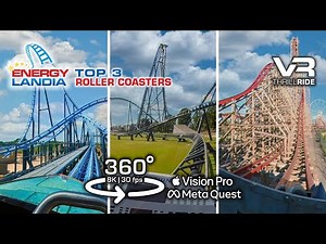 360 8K PURE THRILL? TOP 3 realistic Roller Coasters 🟥 Energylandia Zadra Hyperion Abyssus [VR POV]