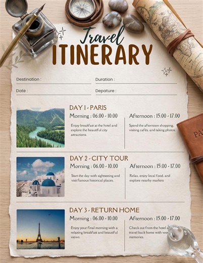 編集可能な旅行日程表テンプレート Canva | ハネムーン、家族旅行、独身最後の旅行、休暇旅行用の印刷可能な旅行プランナー。 - Etsy 日本