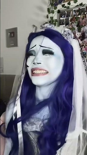 Corpse Bride Dubbing | Corpse Bride Dubbing 💍💙✨ #Halloween #bbiamarall #makeup
