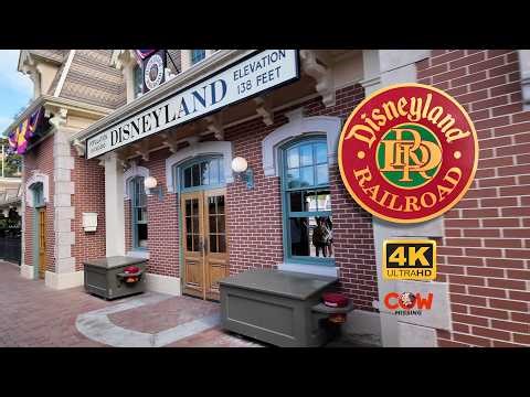 Full Ride Disneyland Railroad Grand Circle Tour Complete Loop Around Disneyland Park 4K April 2026
