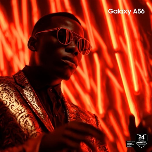 Avec l'appareil photo optimisé de votre Galaxy A (A56), chaque cliché est un chef-d'œuvre, même lorsque la lumière manque. La qualité Pro est désormais dans votre poche. En savoir plus : http://spr.ly/6188C4Q1u | Samsung
