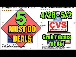 5 MUST DO CVS DEALS (4/26 - 5/2) | Grab 7 Items for $5!