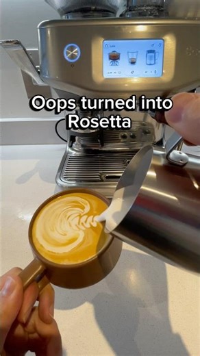 Day 37 of learning latte art - Rosetta