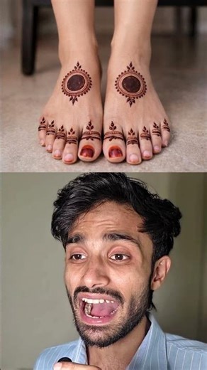 Ai, Show me Feet Mehndi #shorts