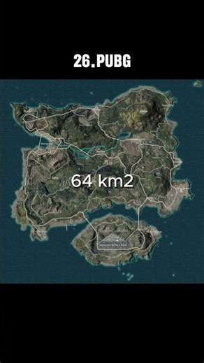 Top 50 video games with the biggest map