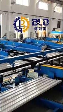 Pneumatic palletizing for Roll forming machine #rollformingmachinemanufacturers #rollformingline