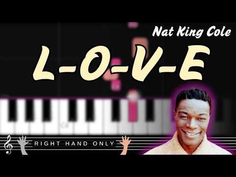 🎹 L-O-V-E by Nat King Cole – Beginner Piano Tutorial + Sheet Music