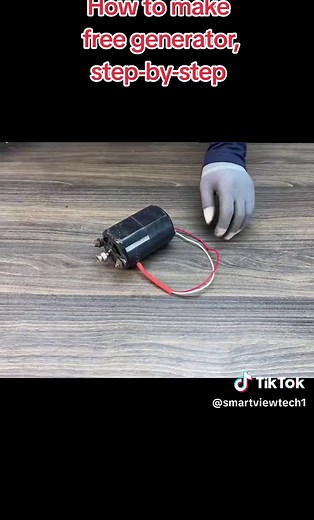 A simple generator experiment can be made using an old AC motor and strong permanent magnets. When the motor shaft is rotated (by hand, wind, or another mechanical source), the internal copper coils cut through the magnetic field created by the magnets. This movement induces an electric current through electromagnetic induction. The AC motor effectively works in reverse—as a generator—producing electrical voltage at its terminals. The output can be measured with a multimeter or used to power sma