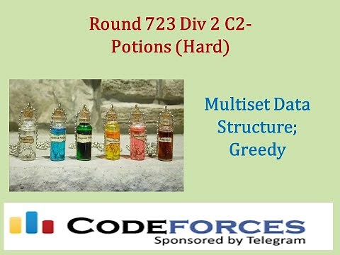 Codeforces Round 723 Div 2 C2 - Potions (Hard) - Multiset Data Structure; Greedy