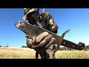 COLD STEEL Wild West Bowie - KNIFE DESTRUCTION TEST -UNTIL IT BREAKS or BENDS like F**K -1090 CARBON