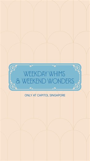 Weekday whims or weekend wonders — there’s always something to savour at Capitol Singapore. From daily treats to indulgent moments, discover exclusive deals across dining, drinks, and luxury finds. Drop by, see what’s new, and make every visit a little more delightful. Head to the link in our bio and explore Happenings for the full list of time limited treats and offers! #CapitolSingapore #PerennialHoldings #PerennialMalls | Capitol Singapore