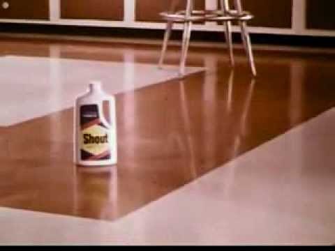 Vintage Old 1960's SC Johnson Shout Floor Cleaner Commercial