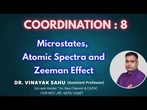 Coordination 8 ll Microstates, Atomic Spectra and Zeeman Effect in detail