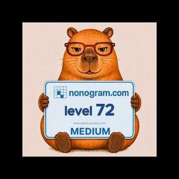 Nonogram.com Level 72 — Medium #mobilegaming #puzzle #nonogram #beginnerfriendly