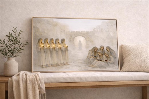 Ten Virgins Parable Christian Wall Art Printable | Landscape Bible Art | Matthew 25 Scripture Artwork | LDS Faith Decor | Instant Download - Etsy Canada