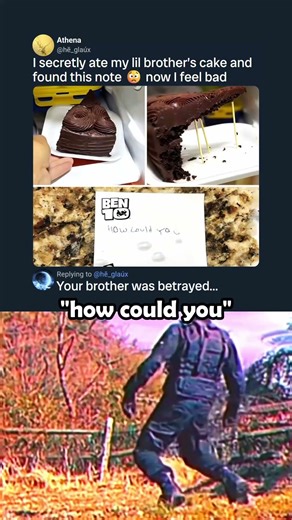 Bro saved the best part of the cake though 😂