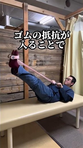 たるみが気になる人へチューブを使った簡単腹筋トレーニングを紹介します足にチューブをかけて膝を曲げ伸ばしするだけゴムの抵抗が入ることでお腹にしっかり刺激が入りやすいのがポイントお