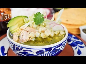 Como hacer el Pozole Verde de pollo