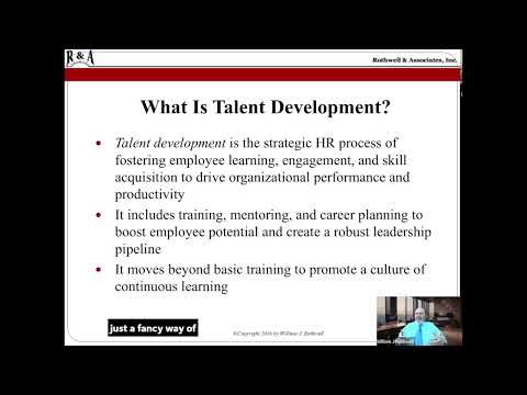 What is talent development?