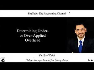 Determining Under- or Over-Applied Overhead