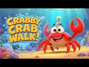 Crabby Crab Walk Song 🦀 | Fun Toddler Dance & Play Song