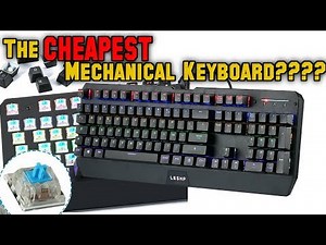 Is this the CHEAPEST Mechanical Keyboard? LESHP RGB Keyboard Test & Review - Blue Caps Switch Gaming