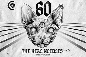 The Real Needles Tattoo Brushes, a Brush Add-On by Easy Procreate