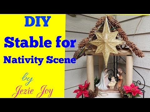 DIY CHRISTMAS STABLE , NATIVITY STABLE