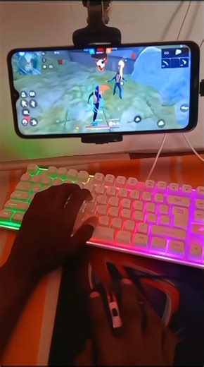 Pc❌mini mobile setup✅Free Fire Gaming Keyboard ⌨️🖱📱 Mix Pro Geek Gamer #freefire #mixpro #geekgamer