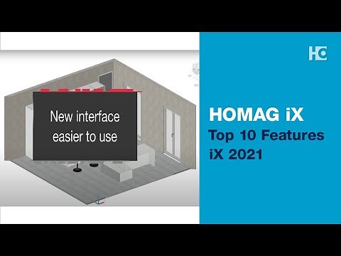 HOMAG iX - 3D design and production for furniture and interior fitting – Top 10 Features iX 2021