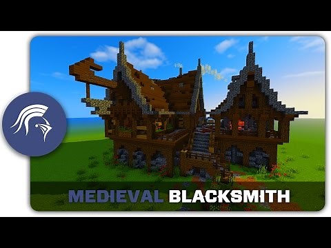 Minecraft Building Tutorial : How to build a Medieval Blacksmith