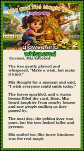 Mia & the magic tree #english4kid #shortstories | English4kid