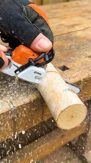 Mini Chainsaw Cutting Wood Like Butter 🔥 Powerful Tiny Chains Saw Test! #tools