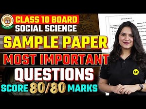 Class 10 SST Sample Paper 2023 | SST Complete Revision | Most Important Questions | CBSE Board 2023