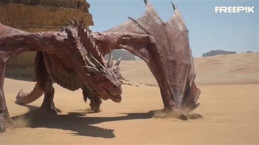 Saw this and immediately thought of the dragon that died in the Red Waste. When Dany sent Rakharo south into the desert, he returned saying he d seen a massive dragon skull, so large he could ride his horse through its jaws.