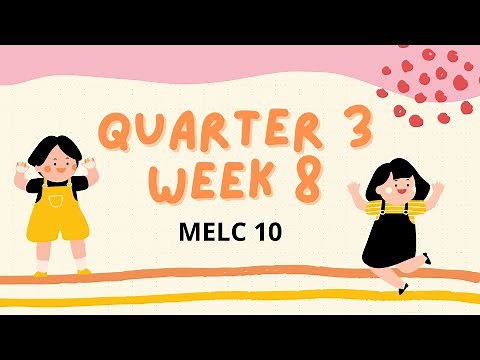 QUARTER 3 - WEEK 8 | KINDERGARTEN