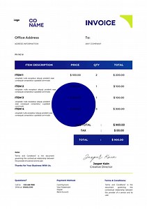 Editable Invoice Template: Modern Small Business Form (instant Download) - Etsy