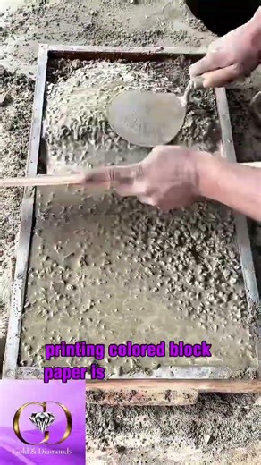 printing colored block paper is done manually #shorts