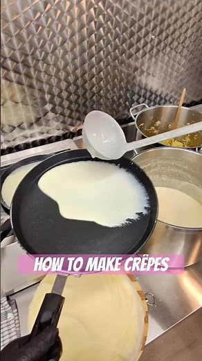 This girl is showing How to Make Perfect French Crêpes 🥞✨