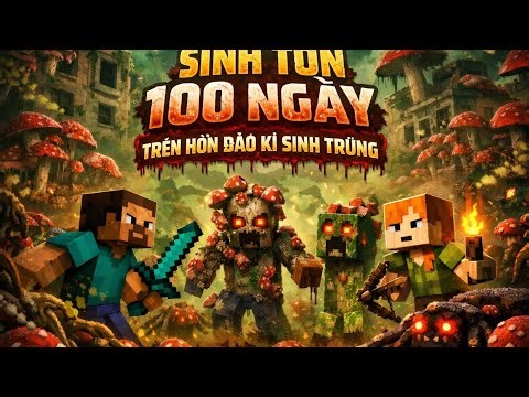 Sinh Tồn 100 ngày trên hòn đảo kí sinh trùng | Minecraft | Yanky Channel