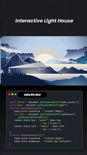 Create an Interactive Lighthouse with HTML, CSS & JS