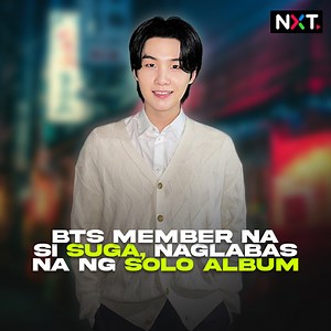 Inilabas na ang first solo album ng rapper at BTS member na si Suga. May 10 kanta ang album ni Suga na "D-Day" at kasama rito ang lead single na "Haegeum". Si Suga ang ikalimang member ng K-pop supergroup na BTS na naglabas ng kaniyang solo project. #NXT BASAHIN: https://news.abs-cbn.com/entertainment/04/21/23/bts-suga-drops-solo-album-d-day | ABS-CBN News