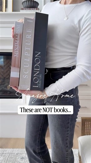 Amazon designer look… hidden storage. 🤌🏼✨ Comment SHOP, and I’ll send you the details. ♥️ I love a home that feels beautiful and functional, and these oversized decorative book boxes are one of my FAVORITE Amazon finds right now: They look like luxury coffee table books, but they secretly store all the little everyday things that usually clutter up your space. Think: remotes, keys, mail, reading glasses — even those random items that never seem to have a proper home. ✔️ Ultra-realistic book de