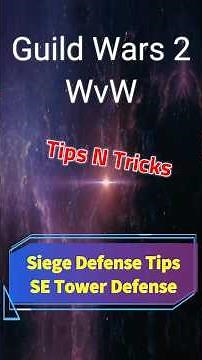 Using Defensive Siege on SouthEast Tower - WvW Tips N Tricks - GW2 WvW #shorts #gw2 #fyp