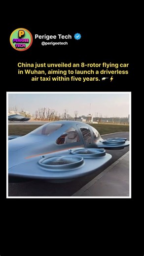 China’s 8-Rotor Flying Car Debuts! 🚁🇨🇳 #shorts #flyingcar #ChinaTech