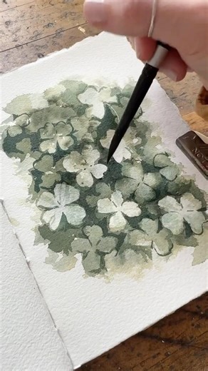 How To Paint Clovers | Learn the Negative Space Technique